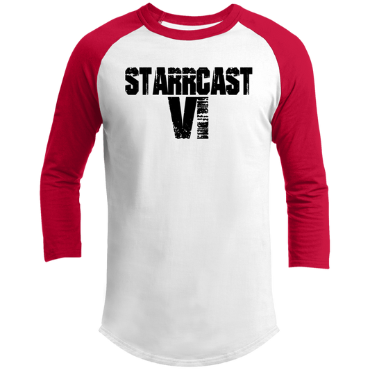 Starrcast 6 Black Logo- Baseball T-Shirt