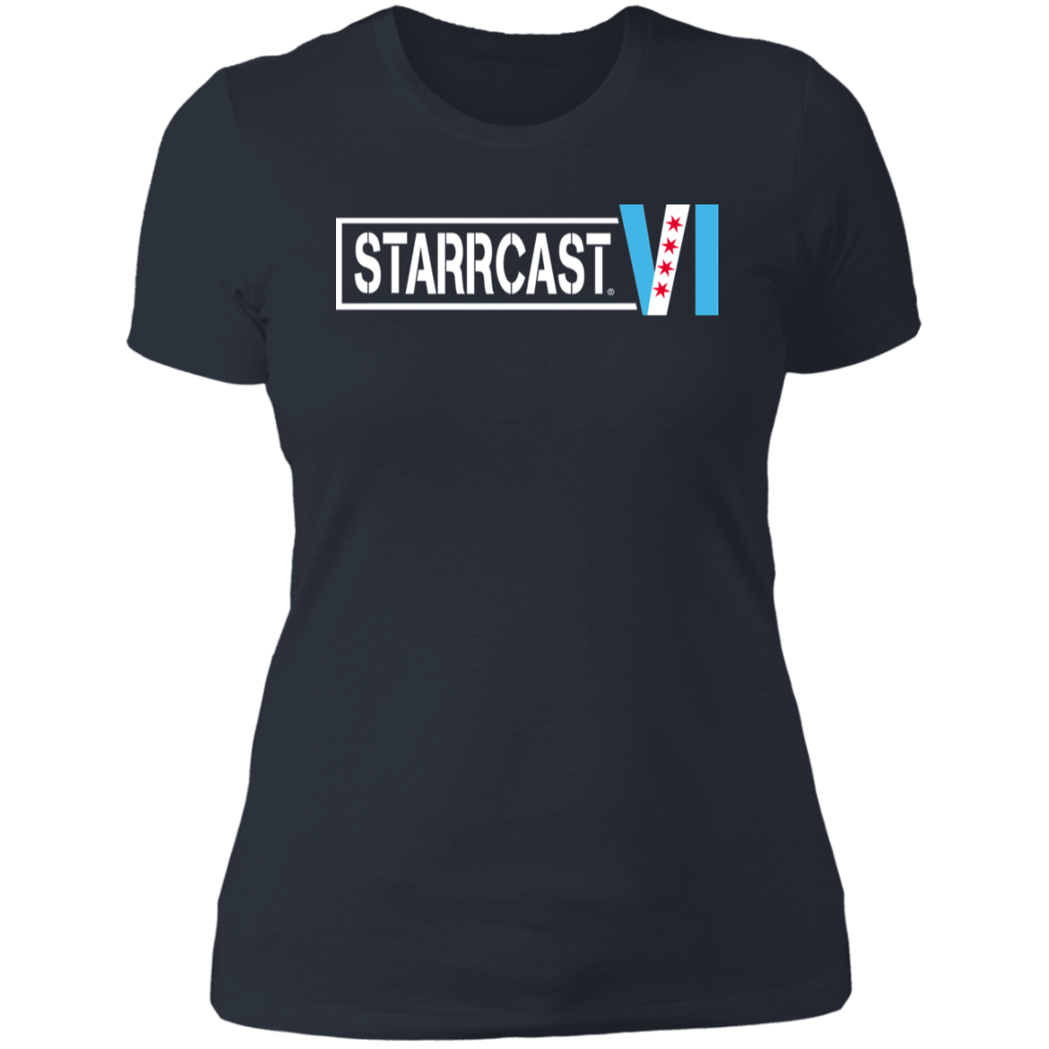 Starrcast VI CHI Logo- Ladies' Boyfriend T-Shirt
