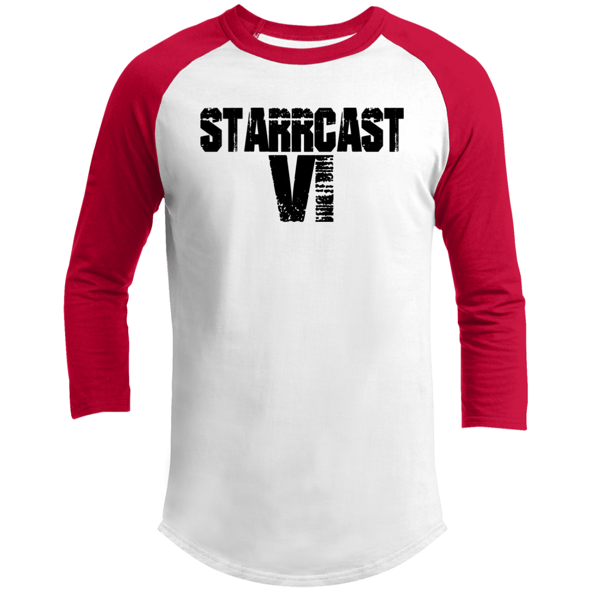 Starrcast 6 Black Logo- Baseball T-Shirt